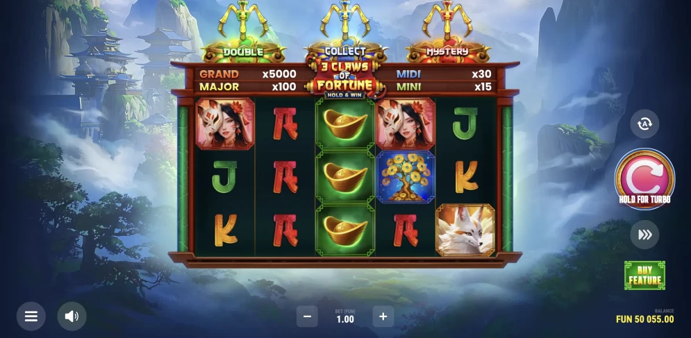 3 Claws of Aztec Fire Slot